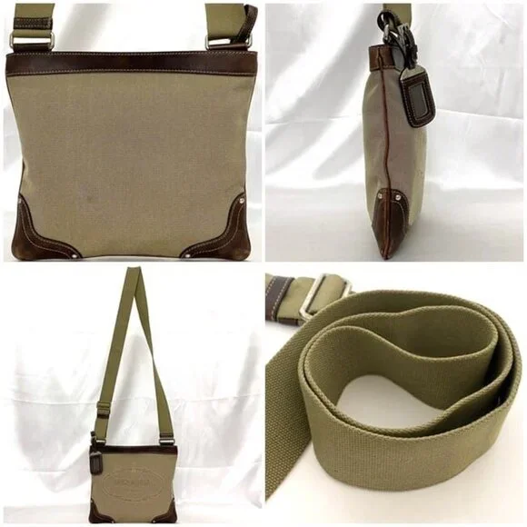 Prada Shoulder Bag Beige Brown Bt0536 Jacquard - Picture 3 of 10